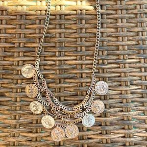 Silver coin necklace